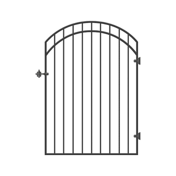 Nuvo Iron 45 in x 68 in DIAMOND TOPPED ORNAMENTAL IRON GATE - GGI0441/RG02/AG03
