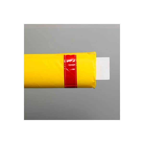 Innoplast, Inc 50"W Soft Nylon Gate Arm Cover - Yellow Cover/Red Tapes - GG-50-YR