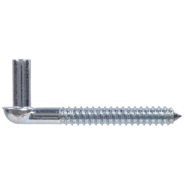 Hillman Flagged - Zinc Gate Screw Hook - 0.5 x 4 in., 5PK - 851912