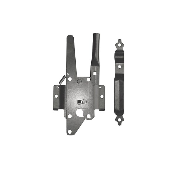 Nuvo Iron Bulk - BlackGalvanized Steel Deluxe Traditional Gate Latch, 24PK - DTPLUH-B-MP24