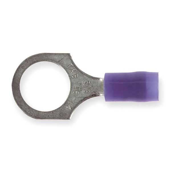 Terminal de Anillo de Nylon Sta-Kon 18-14 AWG para Perno de 3/8" - Paquete de 100 - RB14-38