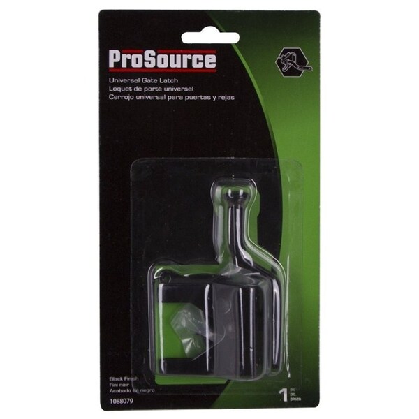 Prosource Gate Latch, 3/8 in Bolt Head, 3-15/16 in L Bolt, Steel, Zinc - 33140PKB-PS