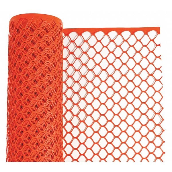 Tenax Safety Fence, 4 ft. H, Orange, 50 ft. L - 64090204