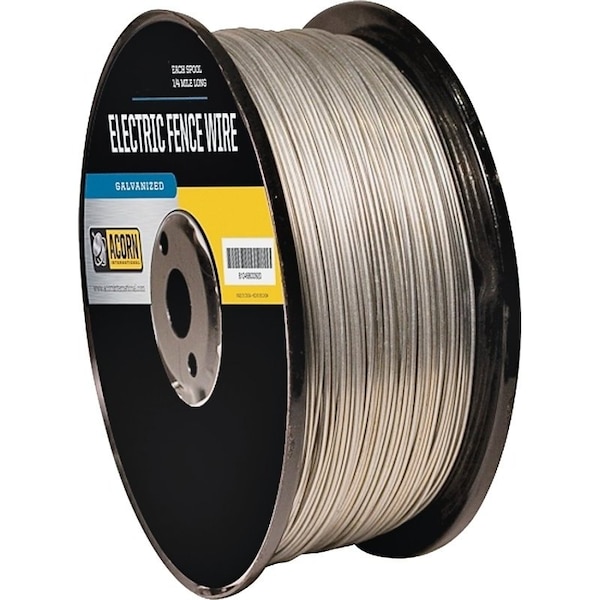 Acorn International Electric Fence Wire, 17 ga Wire, Metal Conductor, 1/4 mile L - EFW1714