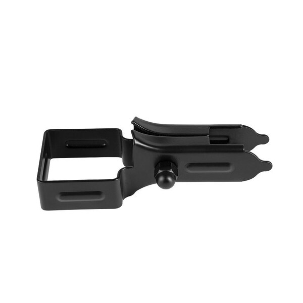 Nuvo Iron Universal Bracket, Steel, Textured Black, Galvanized, For: Fence Panels - BU04RTXB