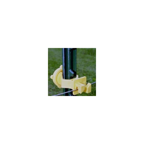 Zareba Screw-On Insulator, Aluminum/Polywire/Steel, Polyethylene, Yellow - ITSOY-Z
