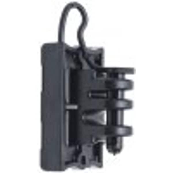 Zareba Screw-In Ring Insulator, 9 to 22 ga Fence Wire, Aluminum/Polywire/Steel, Black - IWTPLB-Z