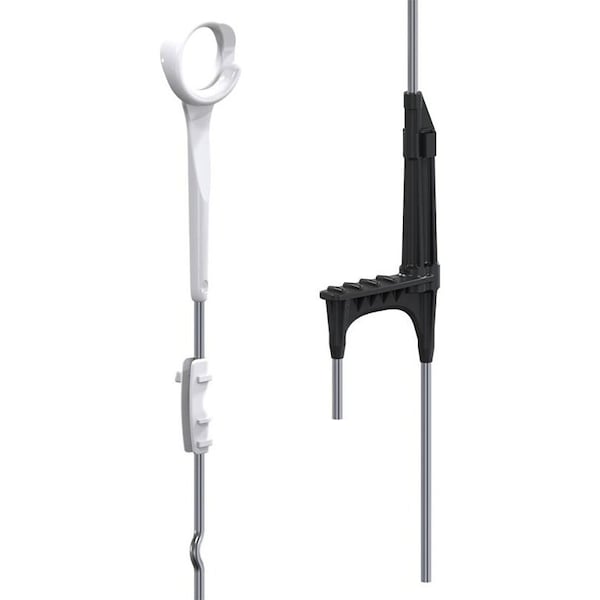 Gallagher Power Fence, Gallagher Ring Top Post, 34-1/2 in OAH, Nylon/Steel - G74815
