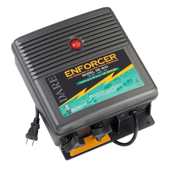 Dare Products Dare Enforcer 110 V Electric-Powered Fence Energizer 150 acre Black - DE 600