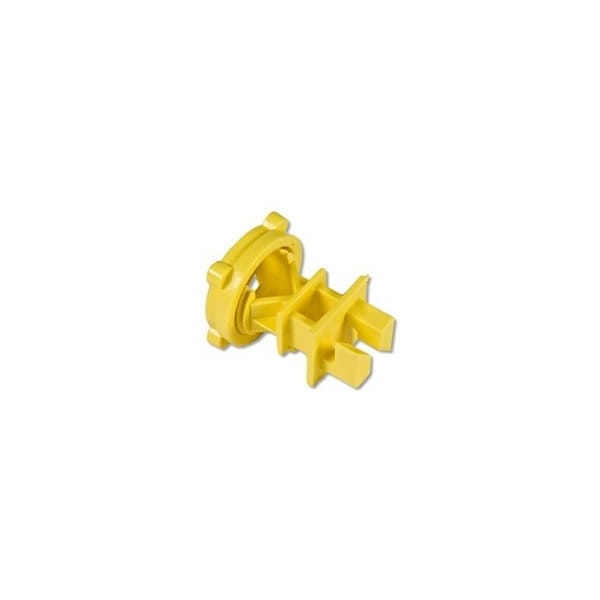 Zareba Screw-On Insulator, Aluminum/Polywire/Steel, Polyethylene, Yellow - IRY-Z