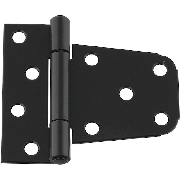 National 3-1/2 In. Black Heavy-Duty Gate Hinge - N223867