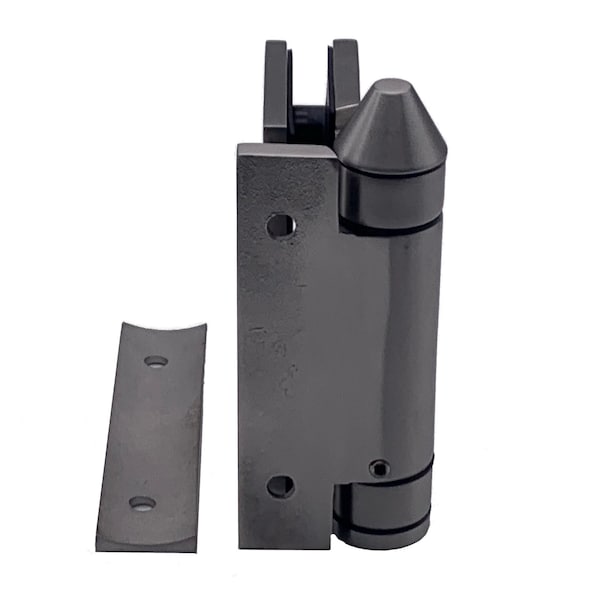 Richelieu 90Deg Wall-to-Glass/Post-to-Glass Mount Adjustable Spring-Loaded Pool Gate Hinge, Stainless Steel - PGHSQPG03170