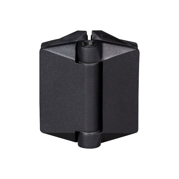 Cr Laurence Matte Black Glass-To-Glass Mount Polaris 125 Series Soft Close Gate Hinge, PR - P0L180125MBL
