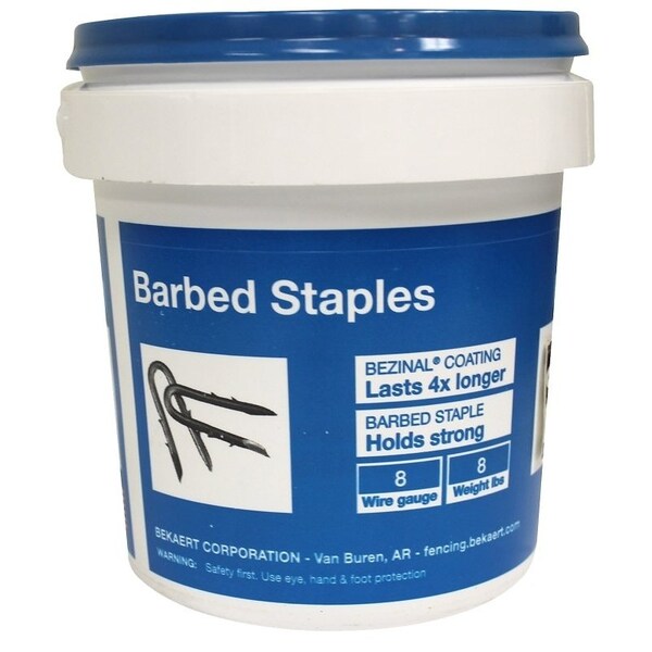 Bekaert BEKAERT 187244 Double Barbed Fence Staples, 1-3/4 in, 8 ga - 658132