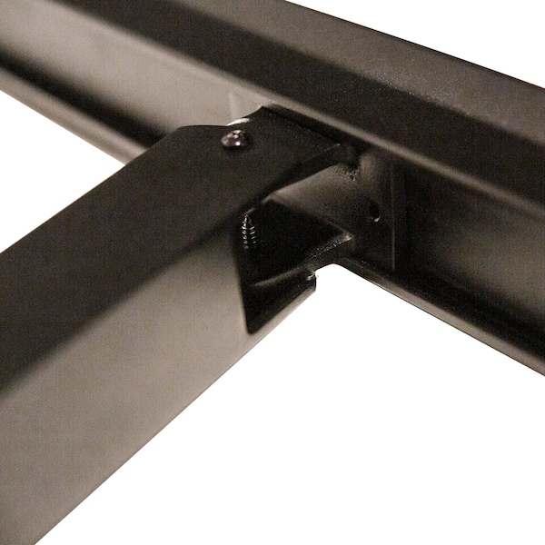 Nuvo Iron 3-Step Aluminum Stoop Railing Kit 48in. L x 34.75in. H Powder Coated Black - BLSK3S