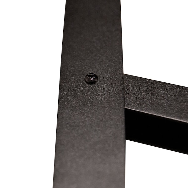 Nuvo Iron 3-Step Aluminum Stoop Railing Kit 48in. L x 34.75in. H Powder Coated Black - BLSK3S