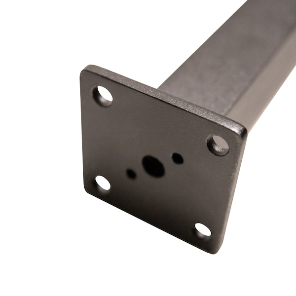 Nuvo Iron 3-Step Aluminum Stoop Railing Kit 48in. L x 34.75in. H Powder Coated Black - BLSK3S