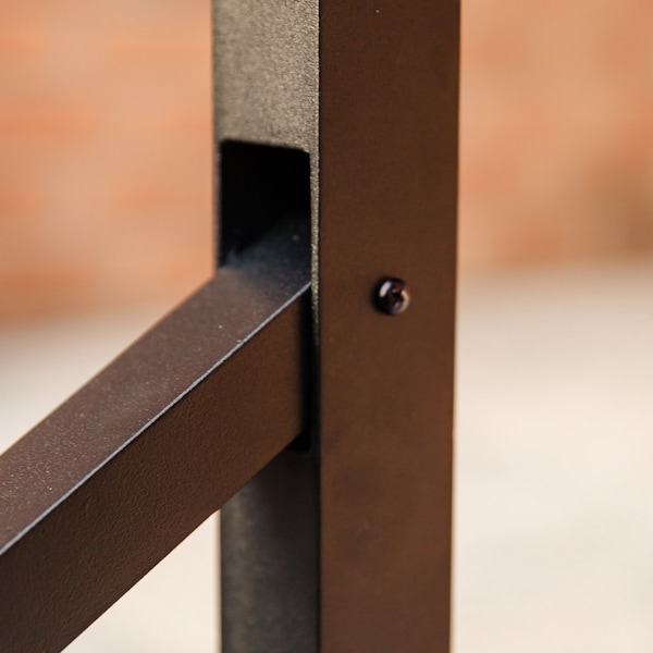 Nuvo Iron 3-Step Aluminum Stoop Railing Kit 48in. L x 34.75in. H Powder Coated Black - BLSK3S