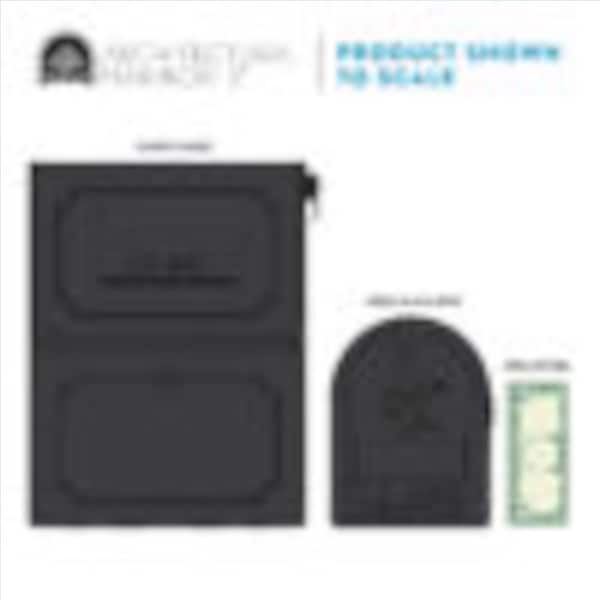 Arch Mailboxes Architectural Mailboxes Oasis Classic Galvanized Steel Post Mount Black Mailbox - 6200B-10