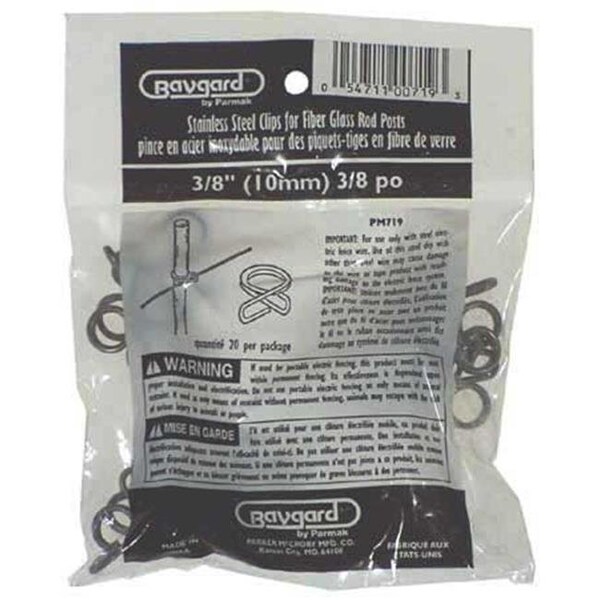 Parker Mccrory Parker Mccrory 00719 Stainless Steel .38 in. Rod Post Clip - 719
