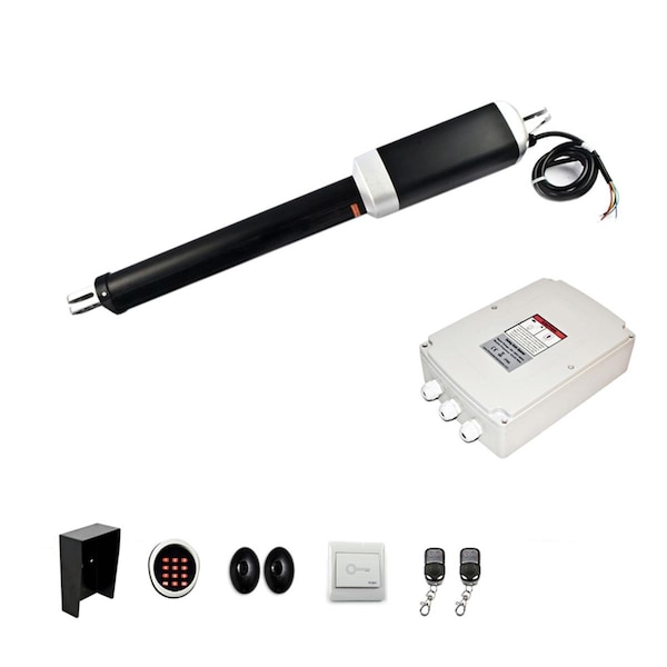 Tepee Supplies Accessories Kit Swing Gate Opener for Single Swing Gates up to 450 lbs - TE3310770