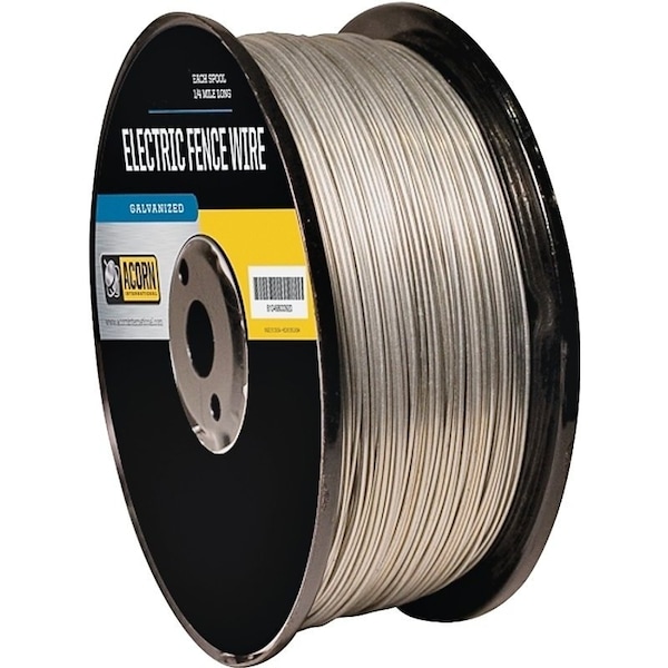 Acorn International Electric Fence Wire, 19 ga Wire, Metal Conductor, 1/4 mile L - EFW1914