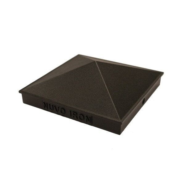 Nuvo Iron 6in x 6in Pyramid Post Cap. No Discounts, Aluminum, 24PK - PCP14-MP24