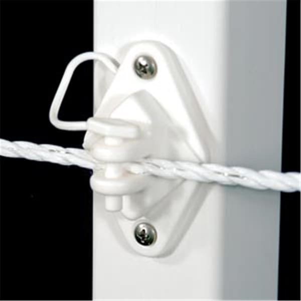 Claustro Wood Post Pin Lock Insulator White Bag of 25 - CL1660714