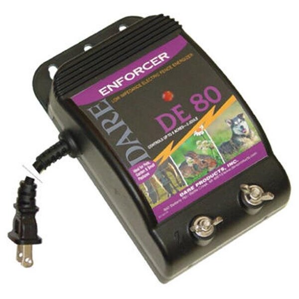 Dare Products Dare Products DE 80 7.25 x 2.75 x 5.5 in. Enforcer Series; Electric Fence Energizer - 133900