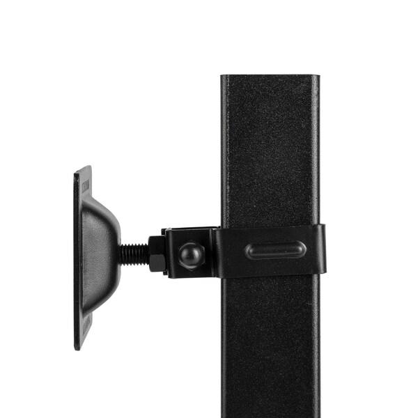 Nuvo Iron Legacy Collection Wall Brackets, Powder Coated Black, Used for mount a 2x2 to a wall, 2PK - WMBRTXB