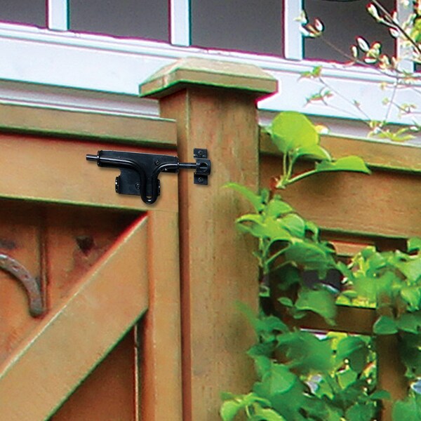 Nuvo Iron BLACK GALVANIZED STEEL SLIDE BOLT LATCH - SBL