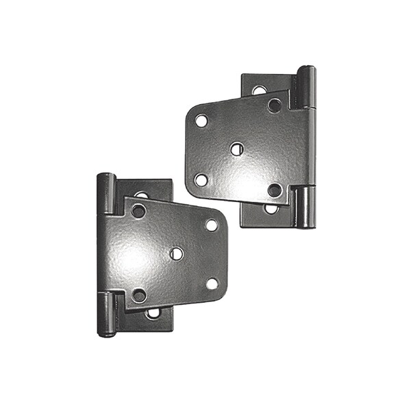 Nuvo Iron BLACK GALVANIZED STEEL 4in TEE HINGES, 2PK - TH4BLK