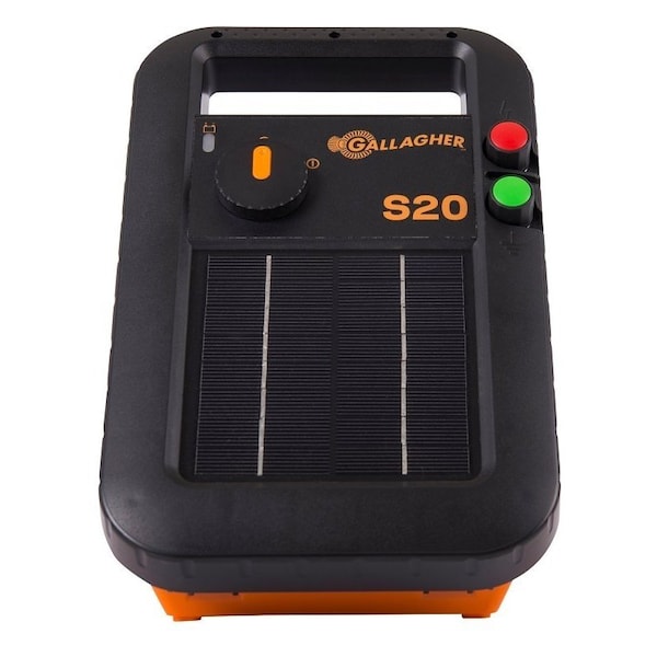 Gallagher Solar Fence Energizer, Rechargeable Battery, 14 acre Typical, 40 acre Clean Fence Distance - G341424