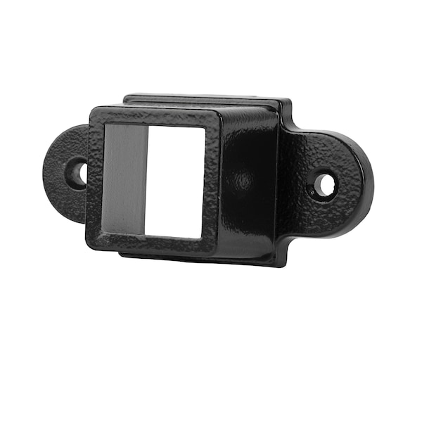 Nuvo Iron Legacy Collection Wall Bracket for Fence Panels, Powder Coated Black, 3PK - BSI09RTXB