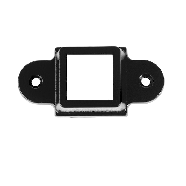 Nuvo Iron Legacy Collection Wall Bracket for Fence Panels, Powder Coated Black, 3PK - BSI09RTXB