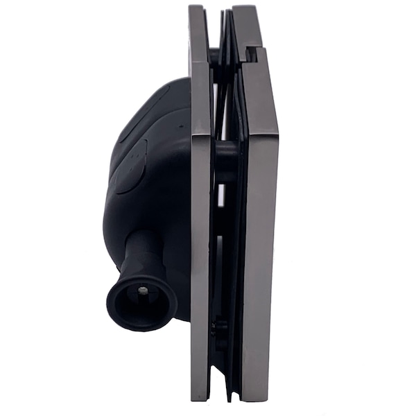 Richelieu 180 Degree Glass-to-Glass Magnetic Pool Gate Latch, Stainless Steel - PGLGG180170