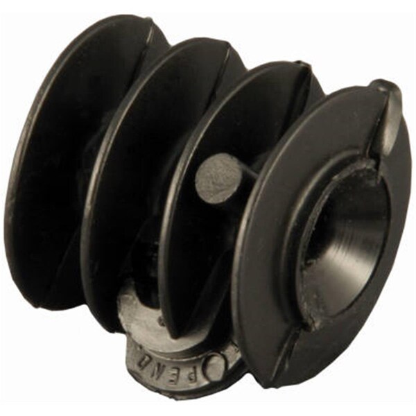 Grandoldgarden RS25NB Black Poly Wood Post Nob Insulator - Black - GR3866721