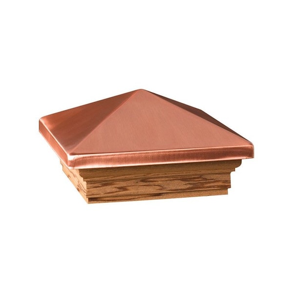 Deckorators Deckorators 3 in. H X 6 in. W X 6 ft. L Copper Wood Post Cap - 72227