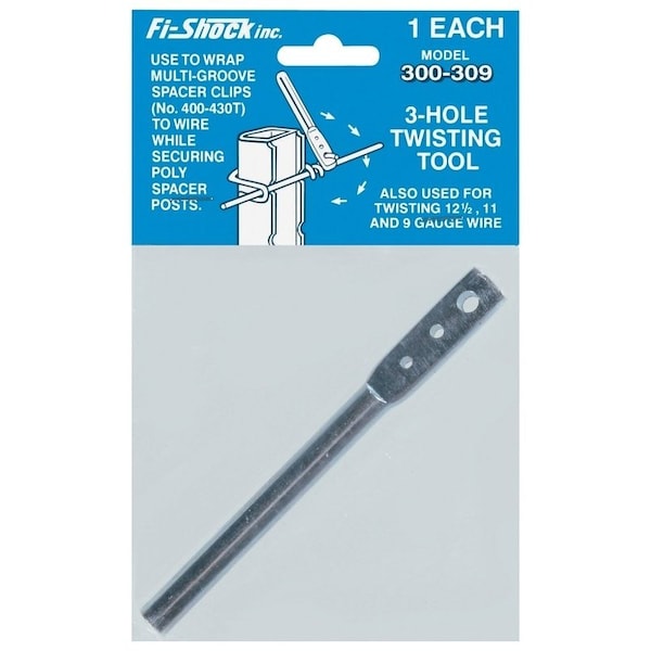 Zareba Wire Twisting Tool, 3Hole, HighTensile, For Up to 8 ga Wire - HTTT/300-309
