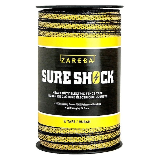 Zareba Zareba HDT656YH-Z Heavy-Duty Electric Fence Tape, Polyethylene, Yellow - HDT656YH-Z