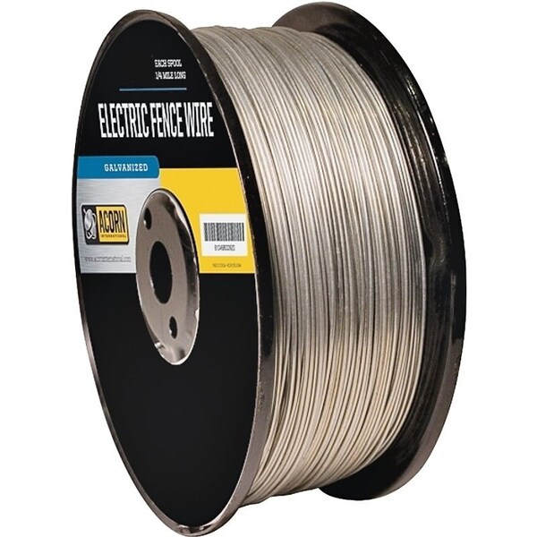 Acorn International Electric Fence Wire, 19 ga Wire, Metal Conductor, 1/2 mile L - EFW1912