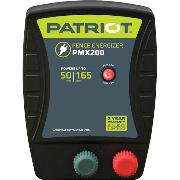 Tru-Test Patriot Pmx 200 Fence Energizer, Black - Up to 50 Mile - 816865