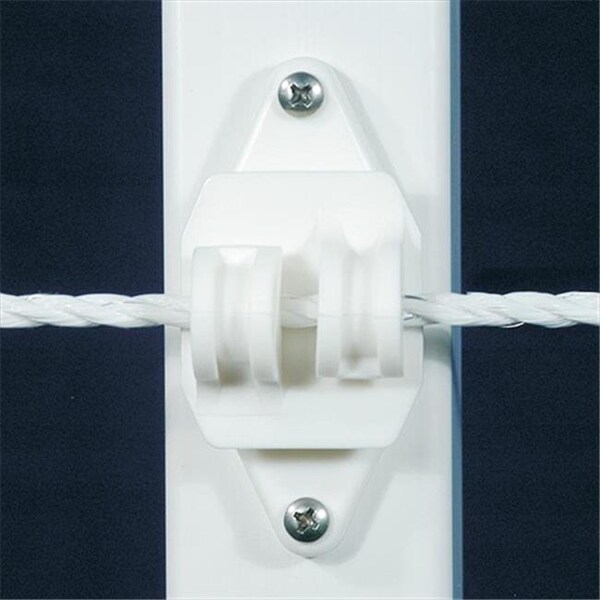Powerfields Powerfields R-CW-25 Wood Post Claw Insulator White Bag of 25 - 108052