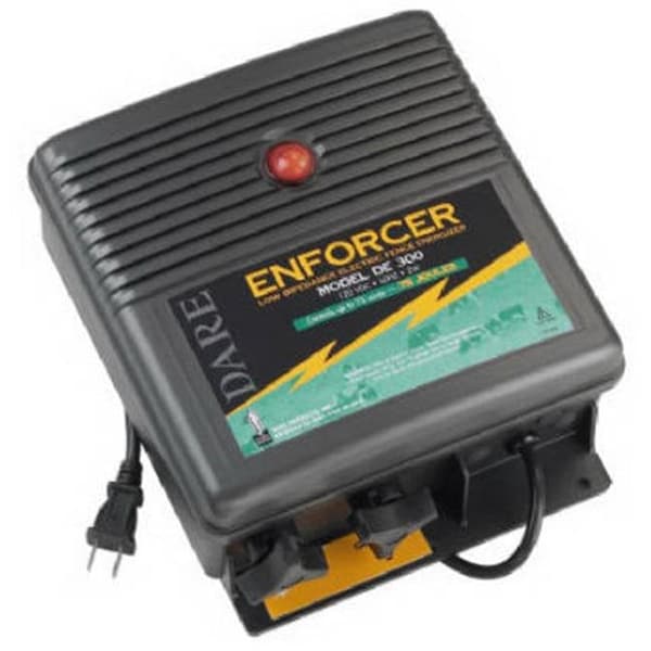 Dare Products Dare Products DE 300 110 Volts Fence Energizer Plug In; Low Impedance - 0.75 Joule Output - 723767