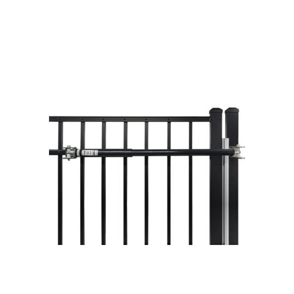 Lockey Adjustable Hydraulic Gate Closer For Gates 50-125 lbs Black - TB-250-B