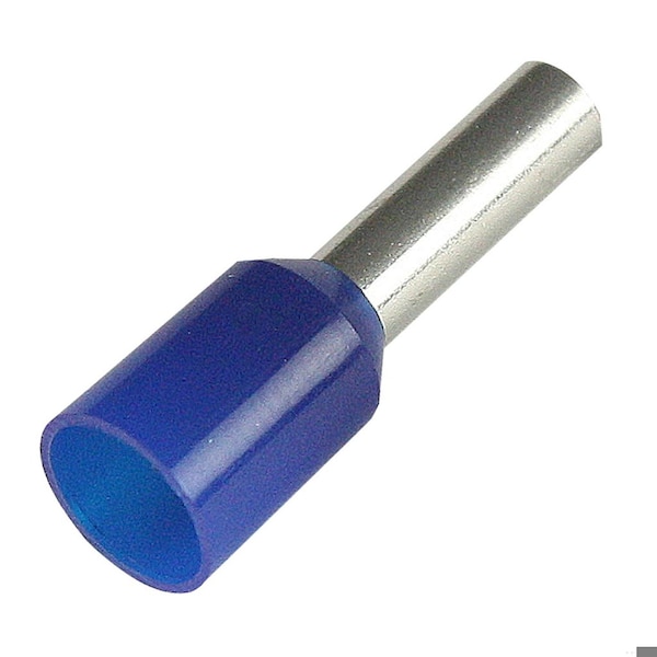Férrula aislada de entrada de cable único de 14 AWG de Automation Systems Interconnect, azul, paquete de 500 - 2808892