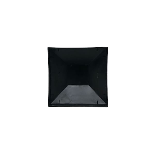Nuvo Iron 4in. x 4in. Black Plastic Pyramid Post Cap, Fits over 4in x 4in nominal posts - PCP23BLK