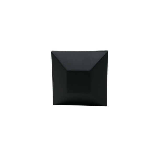 Nuvo Iron 4in. x 4in. Black Plastic Pyramid Post Cap, Fits over 4in x 4in nominal posts - PCP23BLK