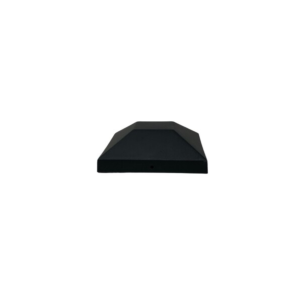 Nuvo Iron 4in. x 4in. Black Plastic Pyramid Post Cap, Fits over 4in x 4in nominal posts - PCP23BLK
