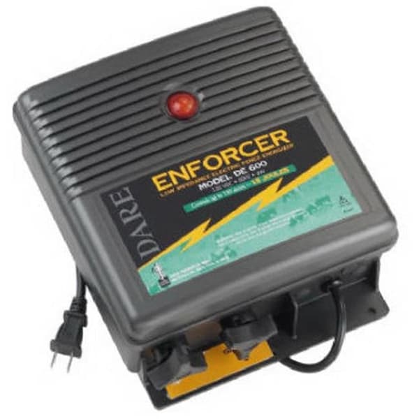Dare Products Dare Products DE 600 110 Volts Plug In Fence Energizer; Low Impedance - 1.5 Joule Output - 723791